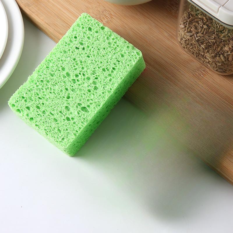 

Натуральная целлюлозная хлопковая губка для мытья посуды, Утолщенная кухонная губка для мытья посуды, Впитывающая целлюлозная губка, Скребок 11*7*2.5cm