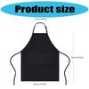Couple Apron Set Polyester Kitchen Cooking Apparel Adjustable Ties MR & Mrs Design Black Matching Outfit Protection