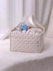 Diary Floral Diaper Caddy Organizer with Removable Dividers Baby Essentials Organizer Gift for Babyshower Newborn Parents Gift