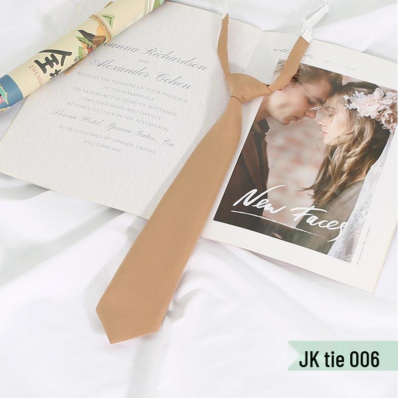JKDK No-Tie Academy Style Fashion Tie for Female Students
