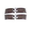 4PCS Roof Side Light Decoration Cap Smoked Cover ABS  For Hummer H2 2003-2009