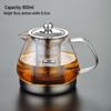 Heat-Resistant Glass Teapot: Induction Cooktop-Ready Kettle for Boiling Water and Brewing Tea