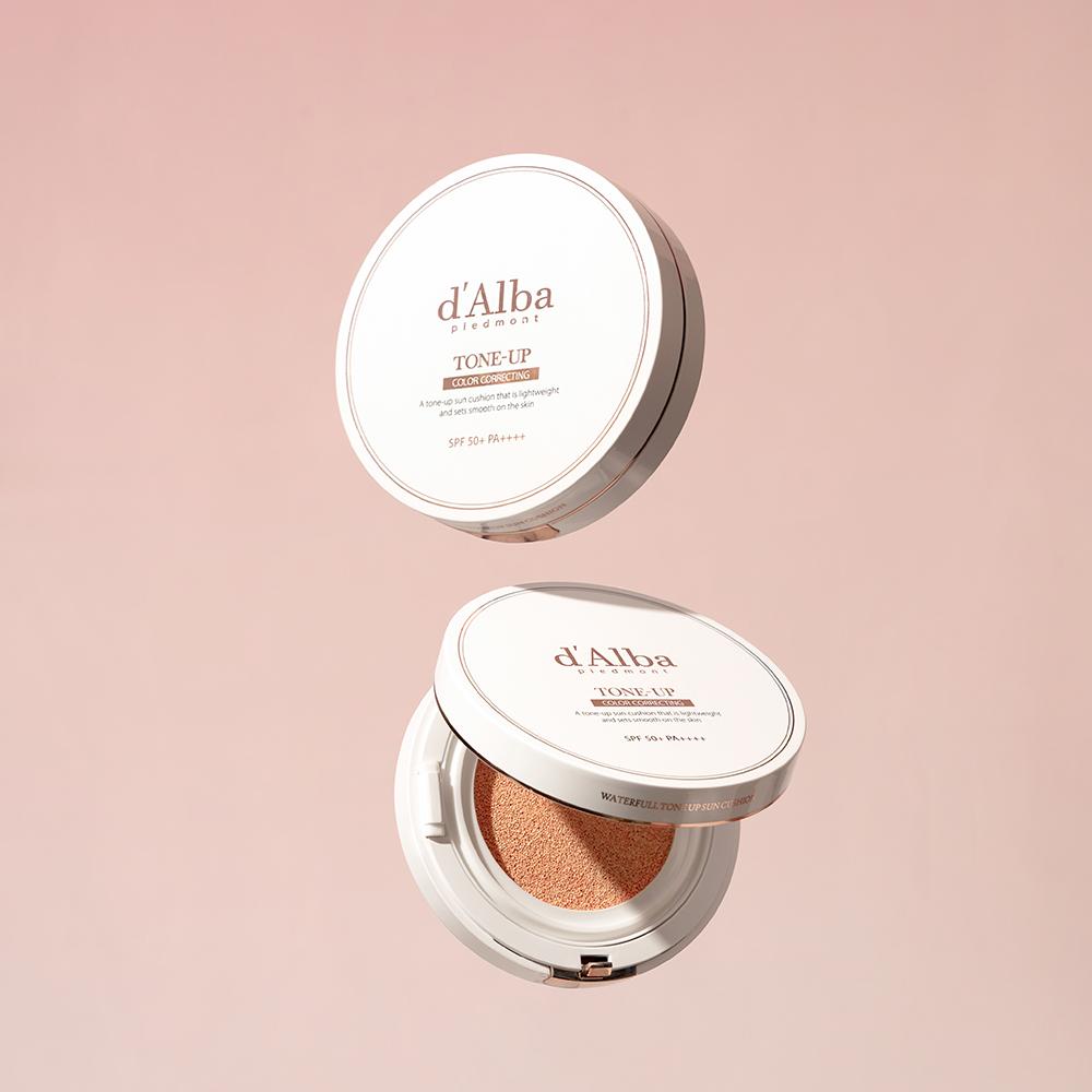 [dalba] Vegan Tone-Up Sun Cushion SPF 50+ PA++++ - 15g Duo Set