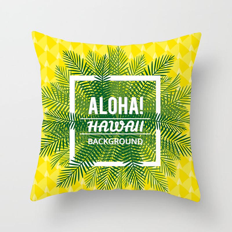 Ins Home Cartoon Plant Digital Printing Car Pillow Cushion