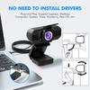 1080P HD Network Camera for Video Conference, Online Class, Live Broadcast with Privacy Cover & Stand, Driver-Free.