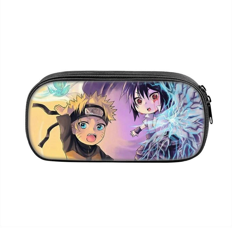 Hokage Naruto Creative Zipper Pencil Pouch With Durable Nylon Material For Office And School Use