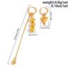 Heart Pendant Ear Buckle Stud Earrings for Women Fashionable Irregular Crystal Tassel Earrings Jewelry Gift