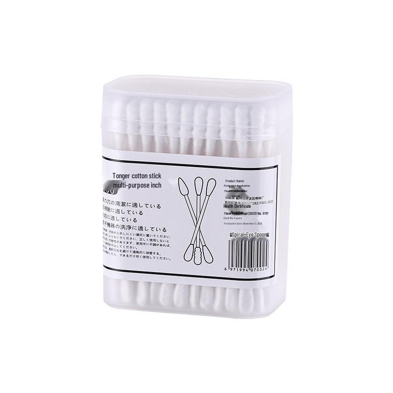 Boxed Japanese Double-Ended Cotton Swabs for Blackhead and Ear Cleaning