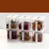 Plastic Spice Storage Container With Handle Transparent Moisture-Proof Sealed Grain Sealed Storage Jar Kitchen Organizer