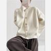 Maglioni Cappotto Cardigan da Donna Invernali Oversize Pile Ispessito Monocolore Larghi Manica Lunga Maglia Maglioni Cappotto