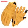 Real Leather Motorcycle Gloves Men Women Breathable Riding Gear Anti-Slip Crash Protection Outdoor Sport Biker