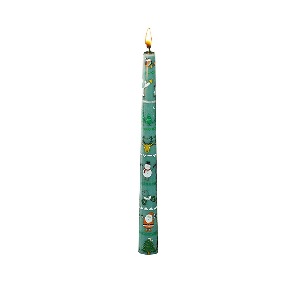 2pcs Christmas 25cm Banquet Candle Decoration Candlelight Dinner Christmas Decoration Long Pole Wedding Candle Wholesale