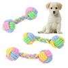 Dog Puppy Cotton Rope Chew Double Knot Braided Bone Pet Molar Training Play Toy