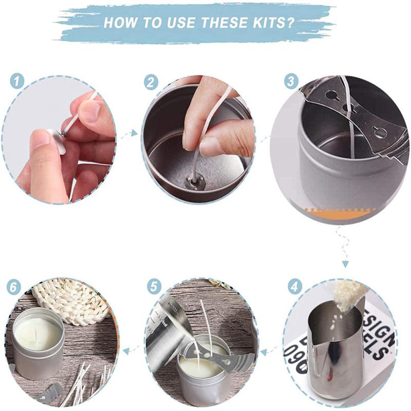 28-teiliges handgefertigtes Duftkerzen-Herstellungsset, sicheres Anti-Rost- und Korrosionsschutz-Kerzenherstellungs-Set für