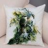 Birds And Flowers Double-sided Printed Pillow Cover Short Plush Suitable Living Rooms Bedrooms Sofas Throw Cushion Cover