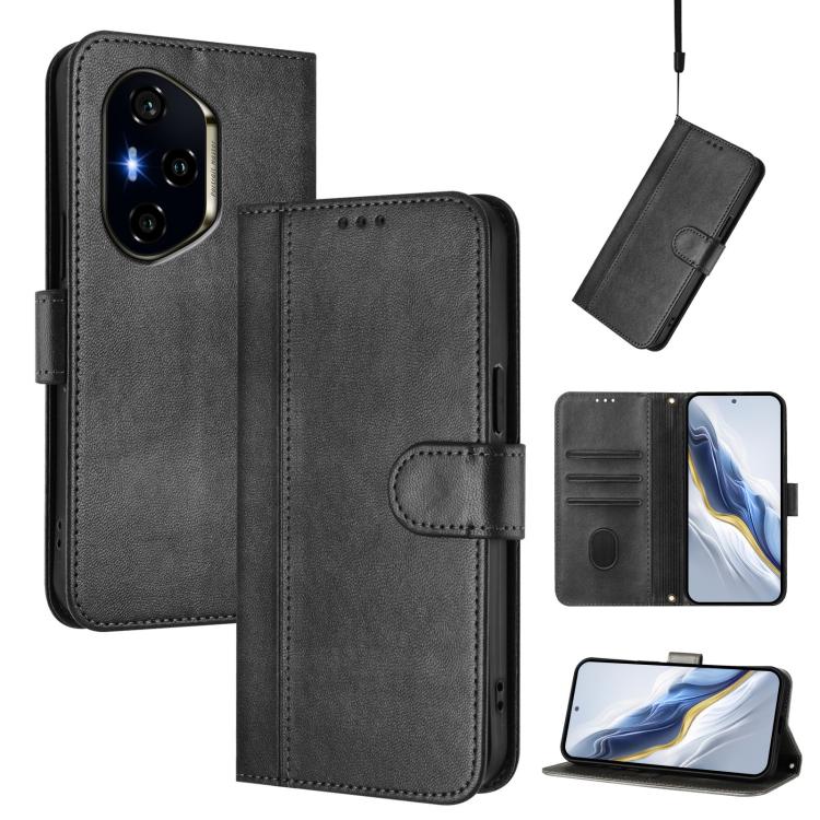 Linien-Spleißschnalle Retro Leder Handyhülle