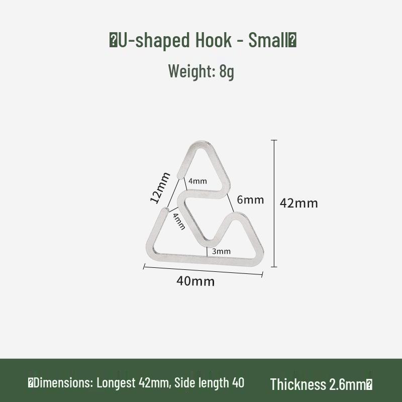 

Ultra-light S-Shaped Non-slip Stainless Steel Hook for Outdoor Use