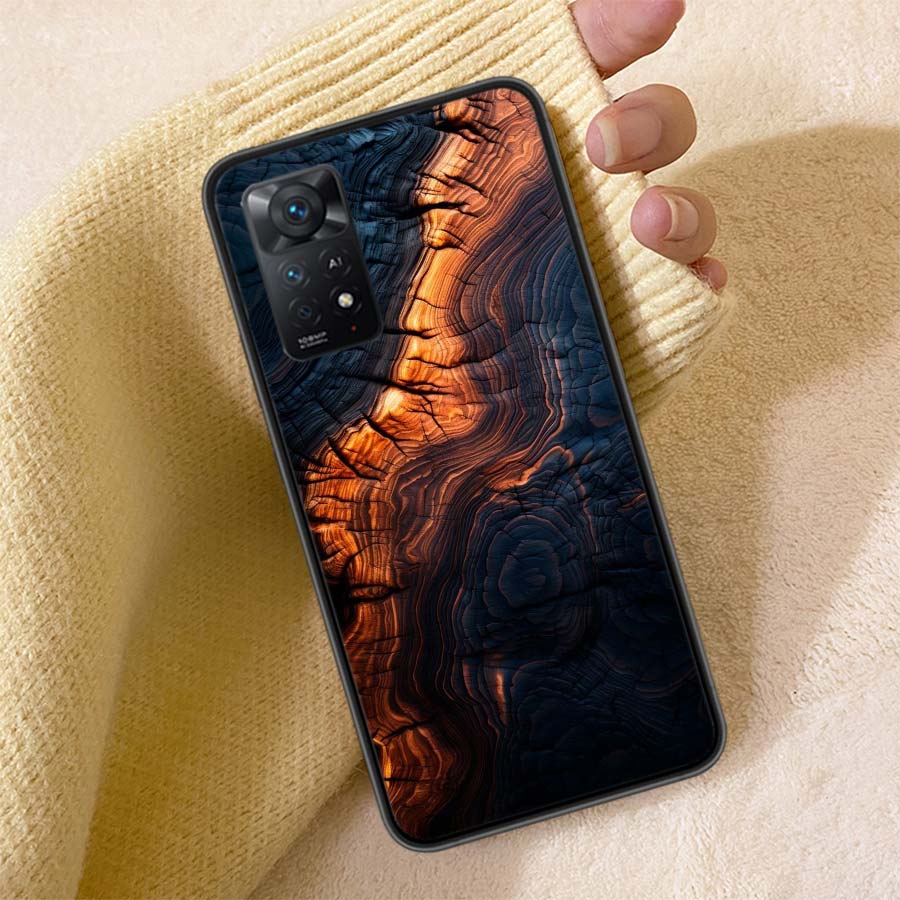 Wood Textures Phone Case For Redmi 13C 14C Note 14 13 Pro Plus 5G 12 12C 10A 10C 10 9A 9C 9T 9 8 8A K70 Pro Cover TPU Shell Coqu