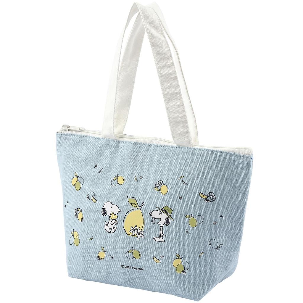OSK Insulated Tote Lunch Peanuts Made in Bag, Purple, Fancy, PNF, Japan, TB-14