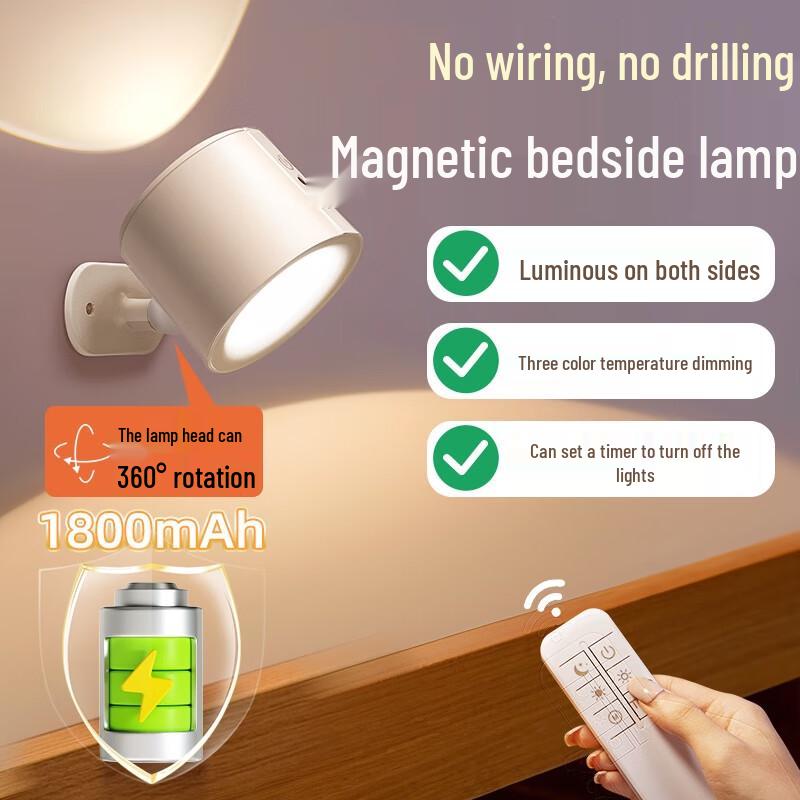 Magnetische wiederaufladbare LED-Wandleuchte