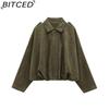 BITCED Women's Pre-Spring Fashion Suede-Effect Pilot Jacket