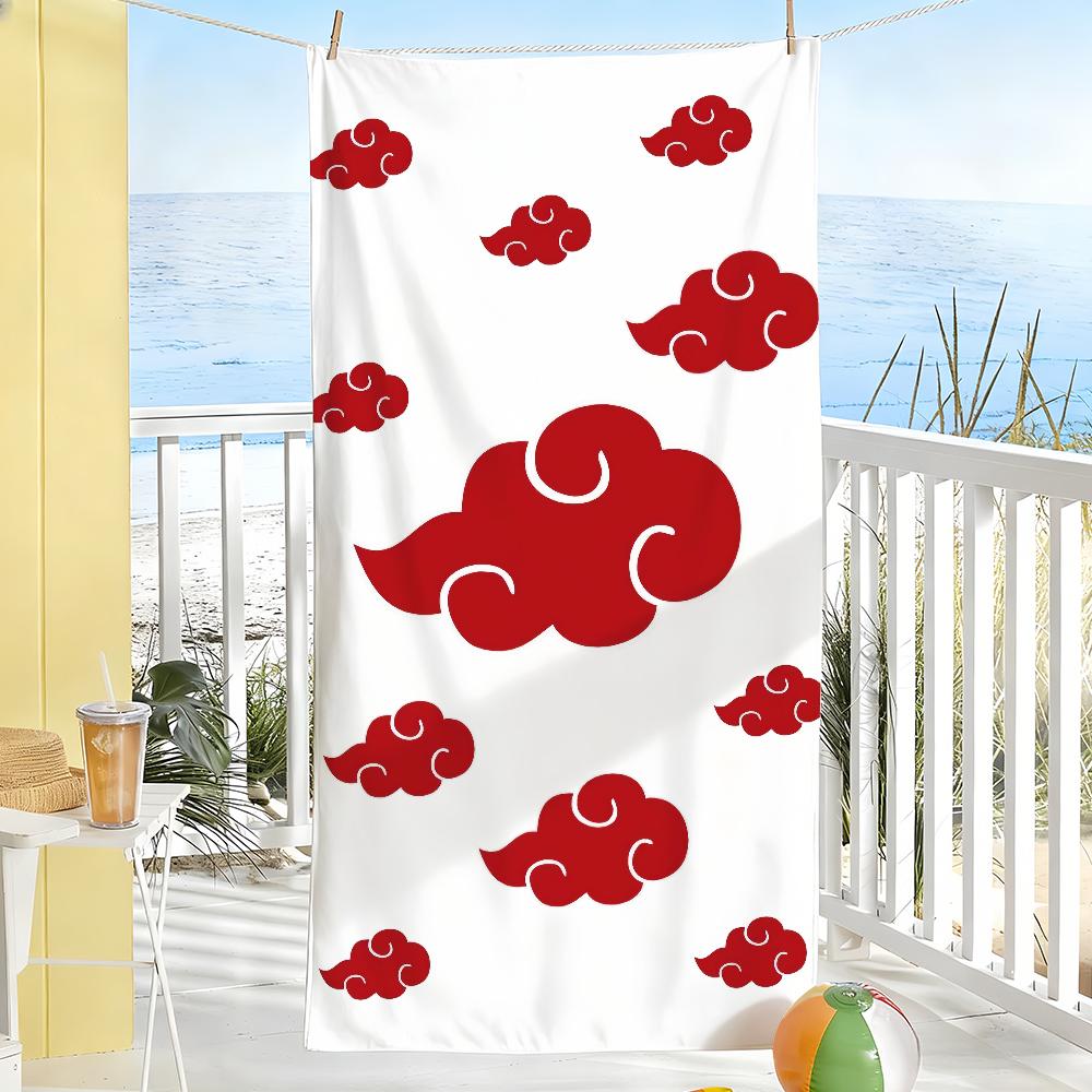 

Classic Anime N-Naruto-S-Akatsuki Towel Soft Pool Gift For Travel Gym Shower Camping Quick Dry Sports Large Beach Towels W30*H60(CM)