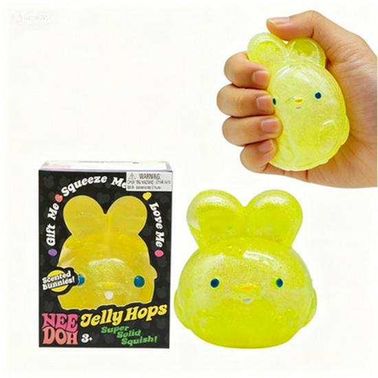 Needoh Rabbit Stress Relief TPR Sensory Squeeze Toy for Adults