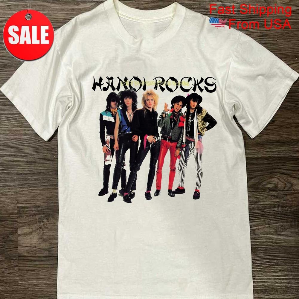 Nieuwe Hanoi Rocks Self Destruction Blues Cadeau Voor Fans Unisex S-5XL Shirt 1LU637
