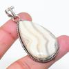 Natural Calcite Agate Gemstone 925 Sterling Silver Jewelry Pendant 2.17" AP-14941