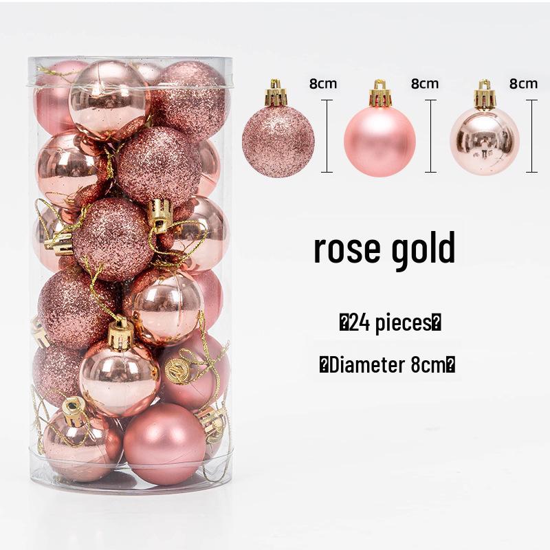Christmas Tree Hanging Ball Ornaments - Electroplated & Colored Balls for Mall or Bar Ceiling Decoration, Large Bucket Set