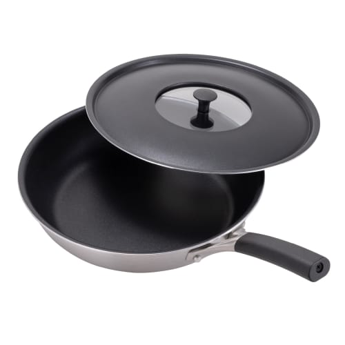 Kai Corporation IH-Compatible Frying Pan, 25cm, with Lid, by Masayo Waki, O.E.C. DY5200