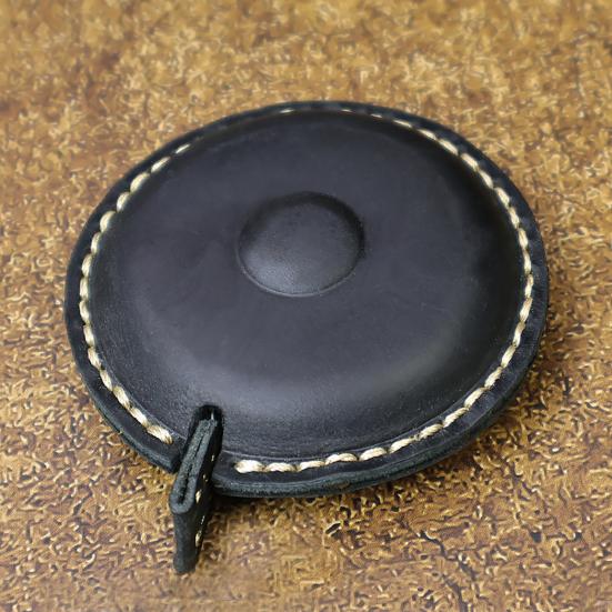 1.5M/60-inch Mini Faux Leather Tape Measure Portable Double-sided Soft Measuring Tape Retractable Flexible Height Ruler Tape Measuring Tool