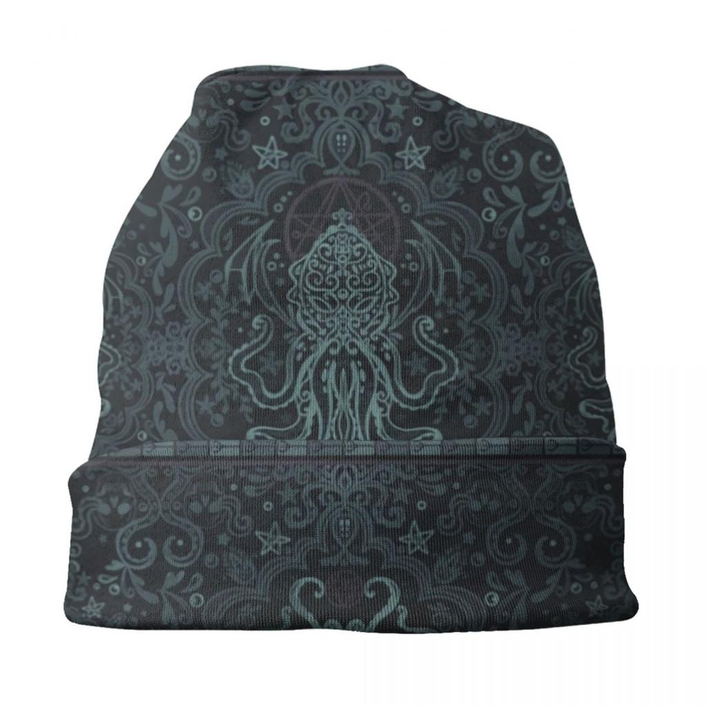 Cthulhu Mythos Lovecraft Skullies Beanies Caps Unisex Hip Hop Winter Warm Knitting Hat Adult Horror Movie Monster Bonnet Hats