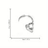 Unisex Gothic Punk Skull Stud Earrings - Retro Hollow Design  Perfect For Everyday & Festive Wear