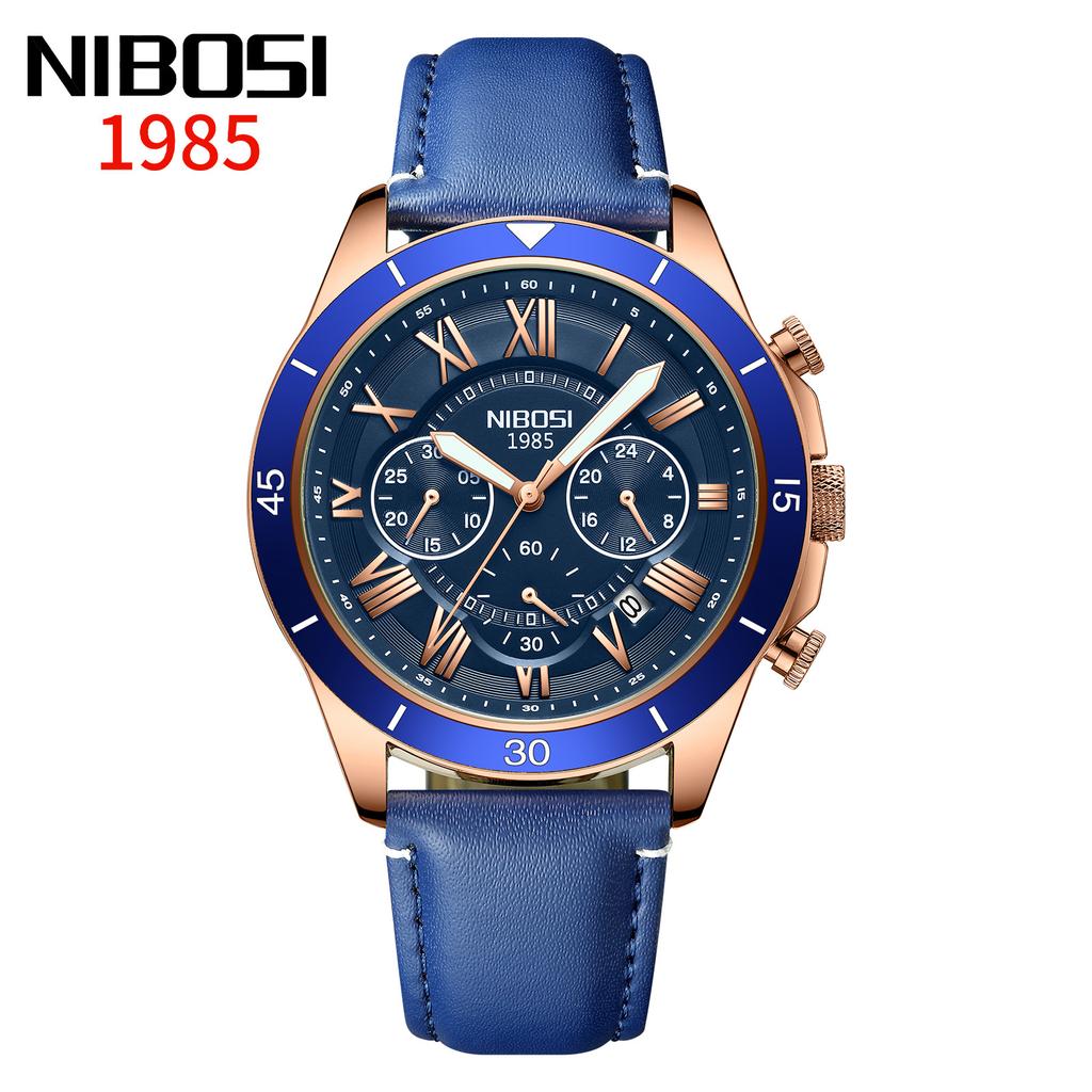 Men'S High-Value Business Watch, Three-Eye Six-Hand Chronograph Quartz Watch