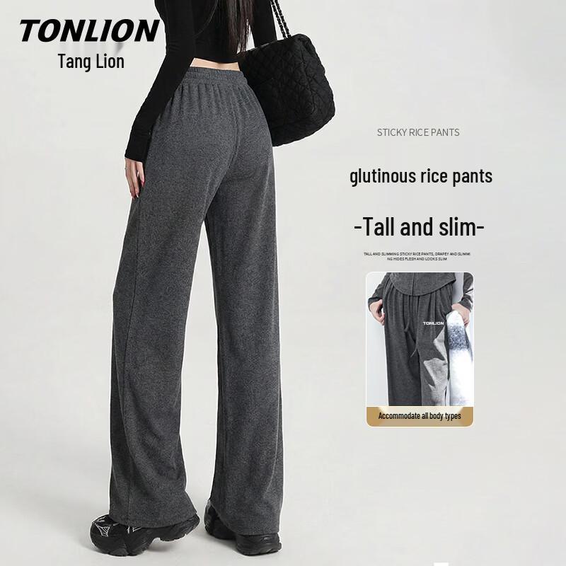 TonLion Women s High-Waist Straight-Leg Casual Pants XL