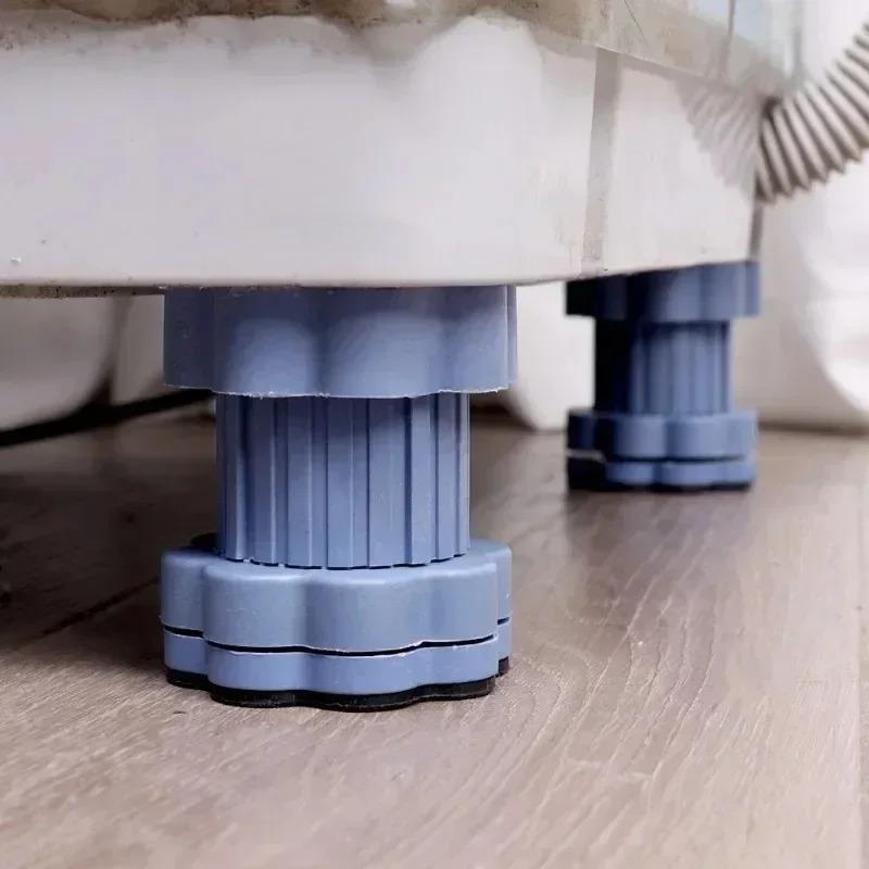 Universelle höhenverstellbare Fußpolster für Waschmaschinen, vibrationshemmende Kühlschrankbasis, feste, rutschfeste Polsterstützständer