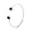 Silver Bracelet with Artificial Garnet Nano 4.33ct, Item Weight 7.77 G (2206712)