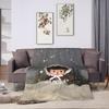 Cute Monchhichis Blankets Coral Fleece Plush Summer  Breathable Super Soft Throw Blanket for Sofa Outdoor Quilt