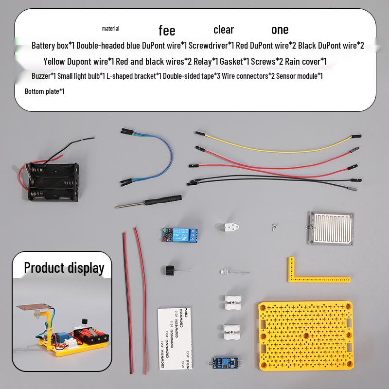 DIY Rain Alarm Kit for Primary Science Innovation Competition