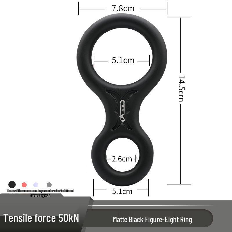 Aluminum Alloy Figure 8 Descender Belay Device - Lightweight & Durable for Fast Outdoor Descent