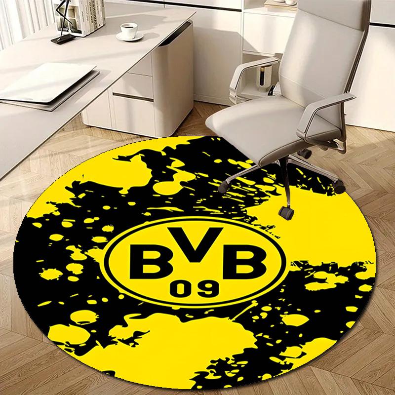1 ks Fotbalový tým (57) Designový kulatý koberec s potiskem pro ložnici, obývací pokoj, domácí dekoraci, předložky, podložka, protiskluzová podložka, koberec k posteli