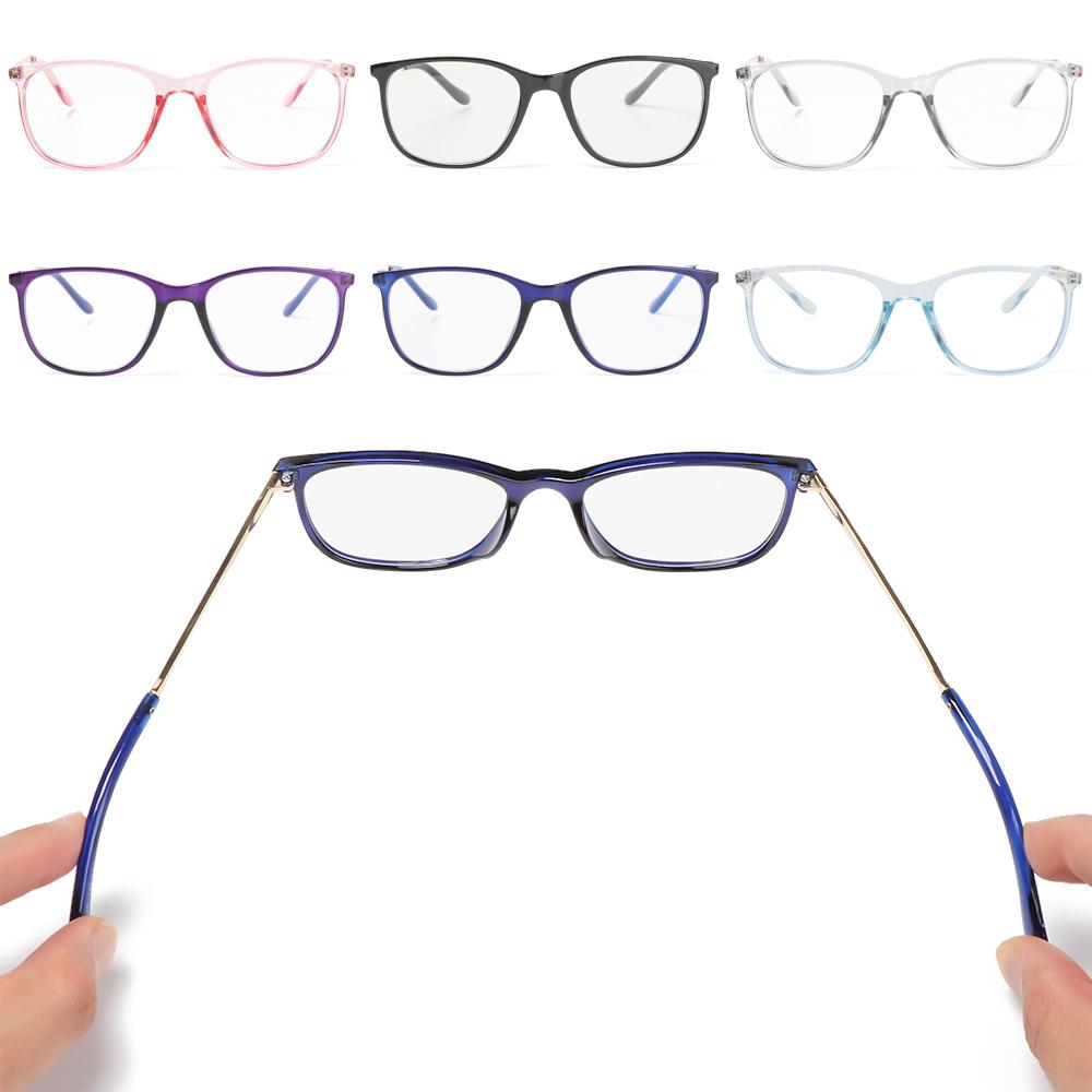 

Women Men Portable Square Eye Protection Eyeglasses Ultra Light Frame Anti-Blue Light Glasses