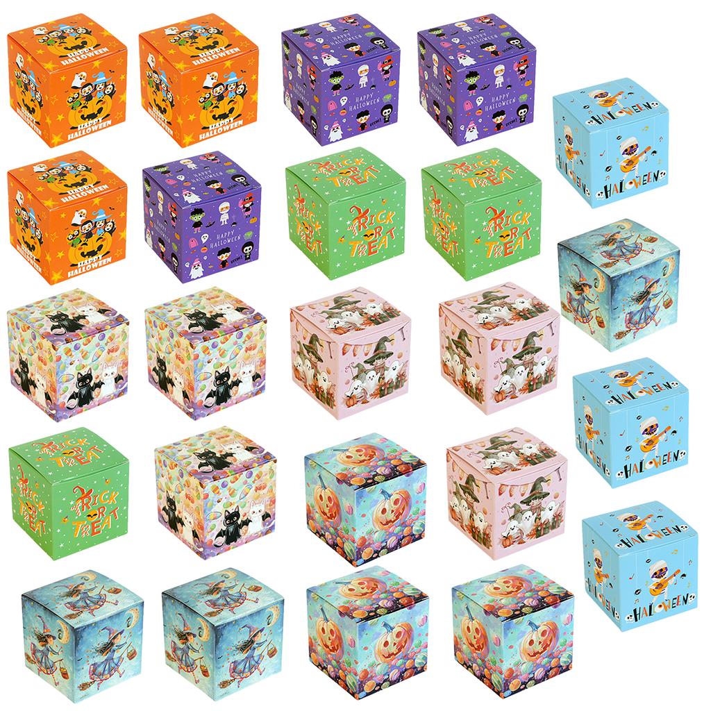 24pcs Christmas Advent Calendar Boxes Kraft Paper Candy Box 24 Days Advent Calendar Boxes Paper Advent Countdown Gift Boxes