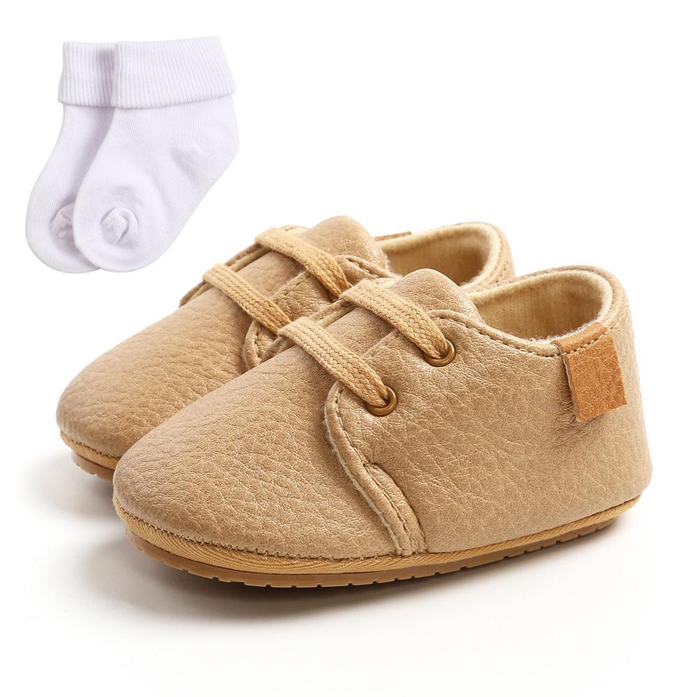 Spring & Autumn Soft Sole Baby Shoes for Boys & Girls - TPR Walker, Little Wave Design, Multiple Colors