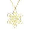 Kinitial Metatron Cube Pendant - Religiosus Symbol Necklace - Meditation Necklace Valentine's Day Birthday Gift