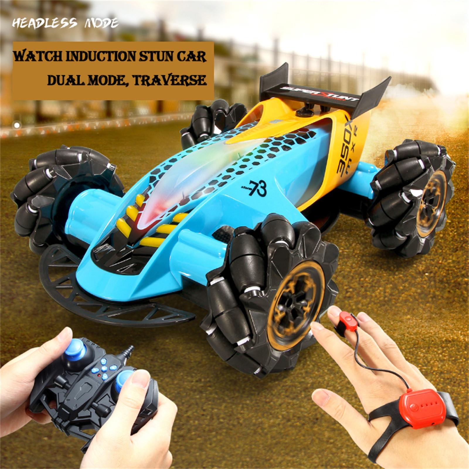 

(SU)2.4G 4WD RC трюковой автомобиль, жест сенсорного управления с хвостовым распылением светодиодный свет автомобиля
