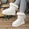 Fashion Sweet Bowknot Decoration Suede Snow Boots Women 2025 Soft Thick Bottom Ankle Boots Women Warm Faux Fur Non Slip Winter Shoes