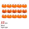 1-20PCS Halloween LED Pumpkin Electronic Candles Lights Halloween Horror Party Night Lights Home Porch Haunted House Decorations