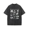 T-shirt Retro Lavata Anatomia da Uomo Taglia Europea - Maglietta a Maniche Corte con Fantasia Struttura Umana, Top Morbido e Traspirante in Cotone Girocollo